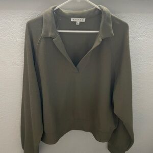 HYFVE Olive V-Neck Sweater